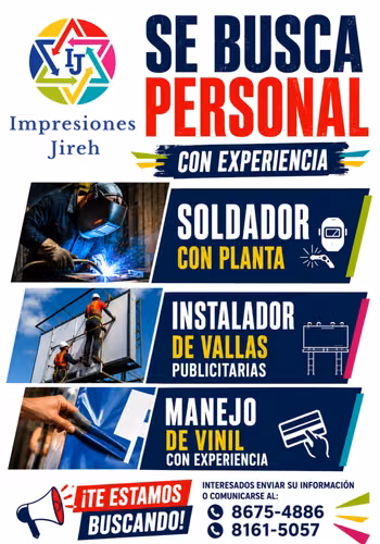 Instalador de vallas y Soldador