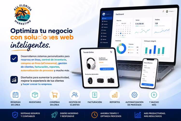 Sistemas Web de reservas | Inventario | Compras en linea y mas