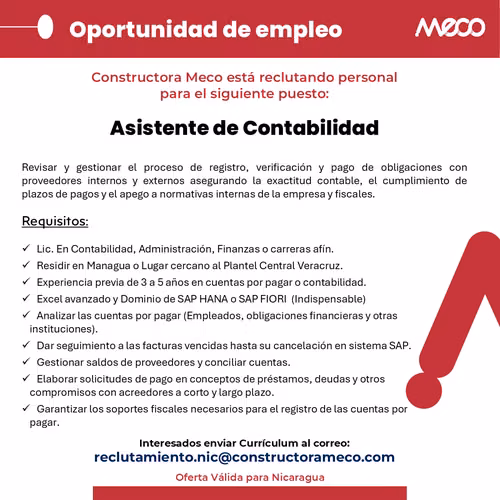 Asistente de contabilidad