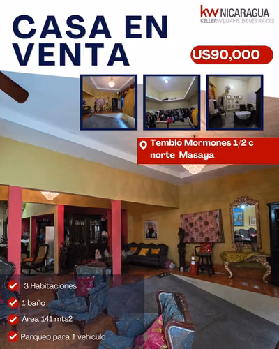  ¡Excelente Propiedad en Venta en Masaya!