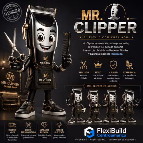 Barbería Móvil Premium | Fabricamos Tráileres para Barber Shops