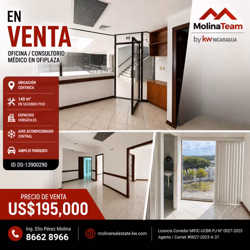 Oficina / Consultorio Médico en Venta en Ofiplaza, Managua