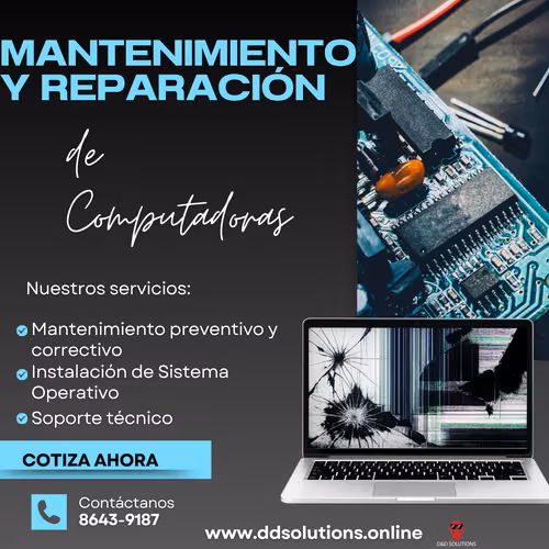 Servicio de Mantenimiento y reparación de Computadoras