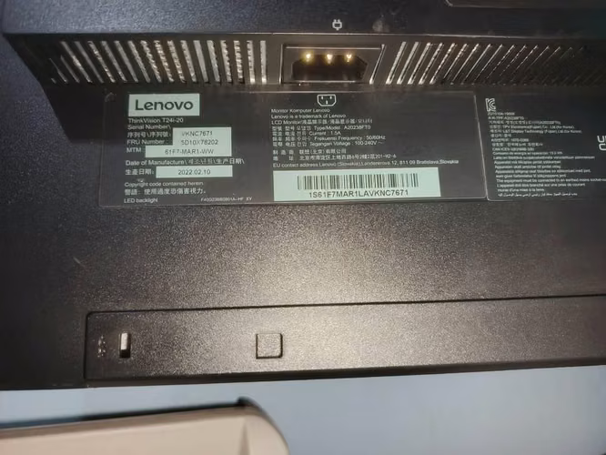 Monitor 24" Lenovo Thinkvision T24i-20 ) - Imagen 3