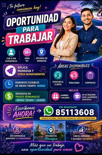 se busca colaboradores para publicidad y atencion al clien y controles