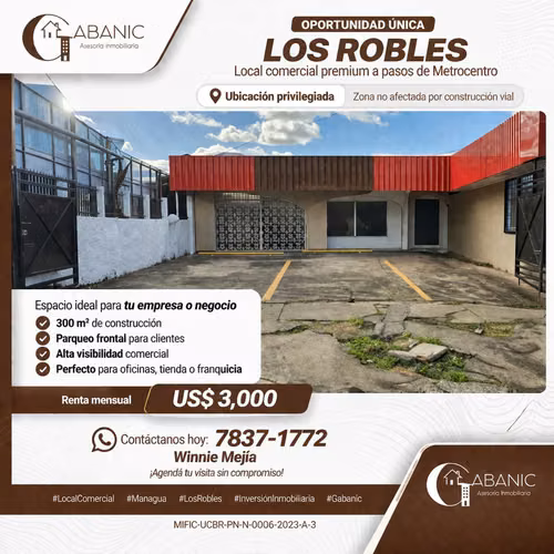 Renta de Local en Los Robles