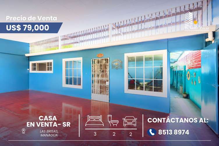 Casa en Venta en Las Brisas, Managua - SR