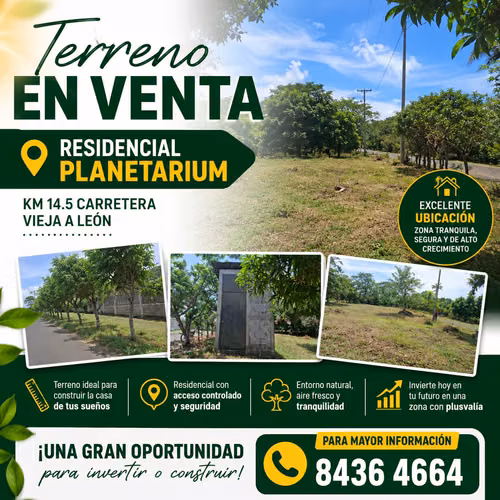 TERRENO EN VENTA – RESIDENCIAL PLANETARIUM