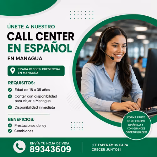  ¡Estamos Contratando! | Call Center en Español