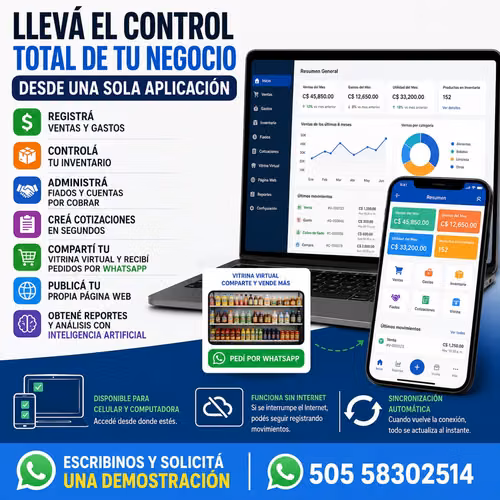 Lleva el control de su negocio