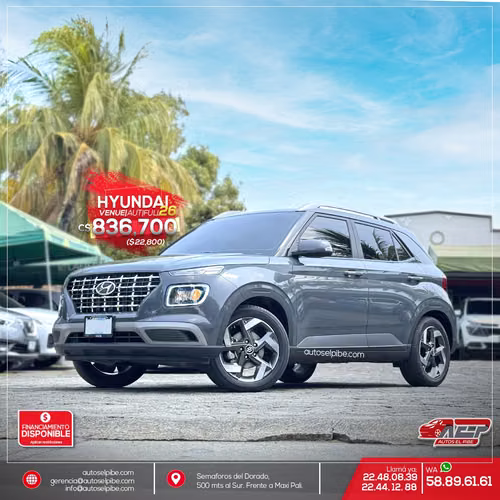 VENUE 2026 solo 8000 KM HERMOSA NAVE, VEA Y COMPARE