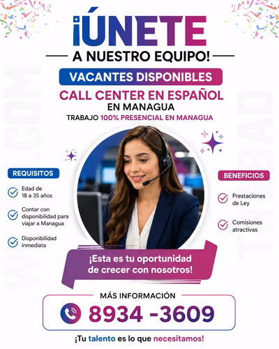  ¡Estamos Contratando! | Call Center en Español