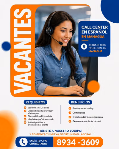  ¡Estamos Contratando! | Call Center en Español