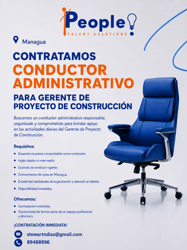 CONDUCTOR ADMINISTRATIVO CON INGLES BASICO