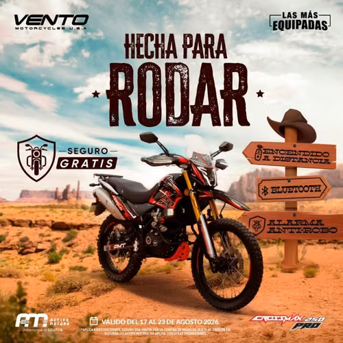 Motos Vento y TVS 2027 