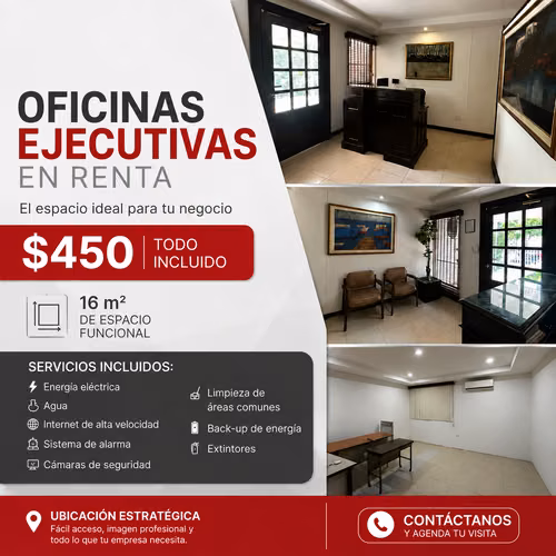 Alquilo oficinas todo incluido, CG