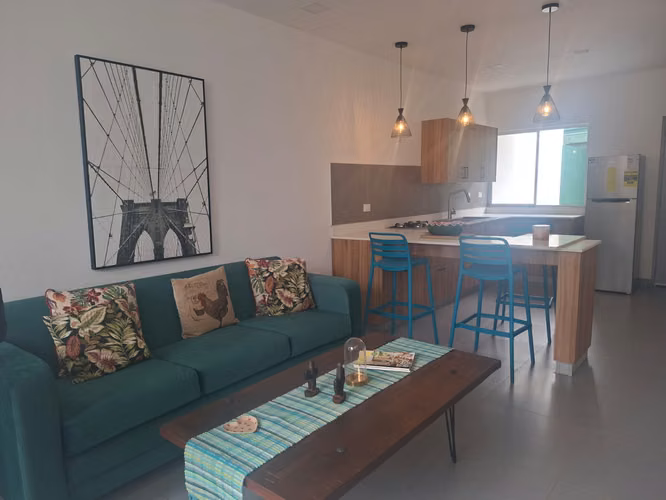 RENTA DE APARTAMENTOS NUEVOS Y MODERNOS CON MUEBLES !!LAM