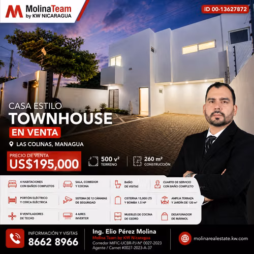 Casa en Venta Las Colinas – 4 Habitaciones | US$195,000