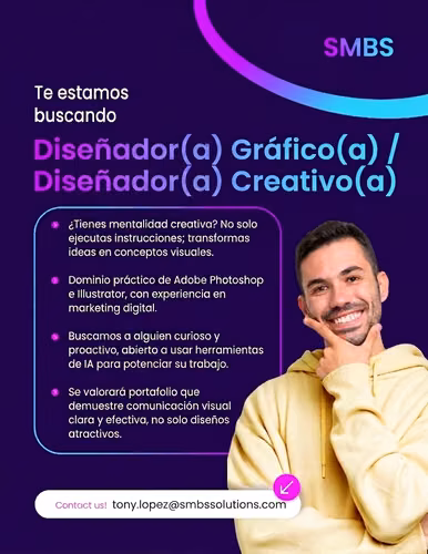 Diseñador Gráfico / Creativo(a)
