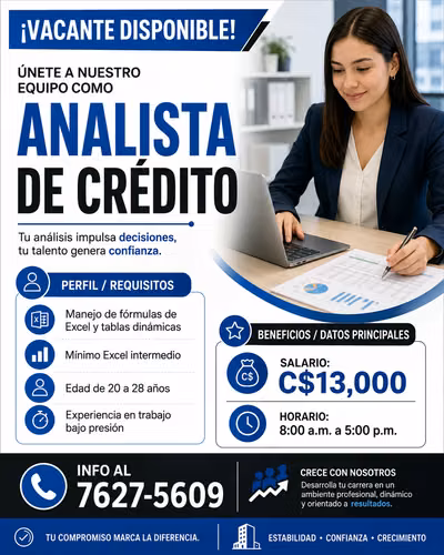 ANALISTA DE CREDITO/COBRANZA