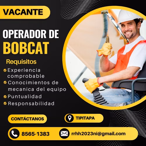 OPERADOR DE BOBCAT - minicargador