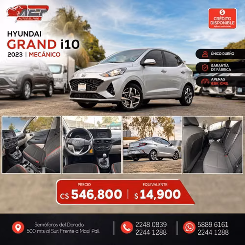 GRAND I10 2023 MEC SEDAN COMO NUEVECITO 15000 KM - Imagen 3