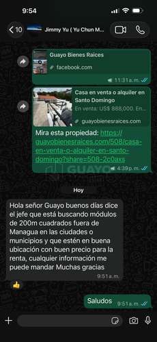 Finca en venta en Chinandega