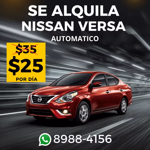 Se alquila carro automático 