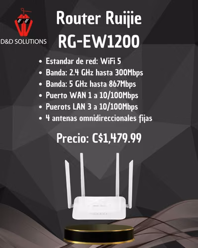 Router Ruijie Reyee RG-EW1200  - Imagen 1