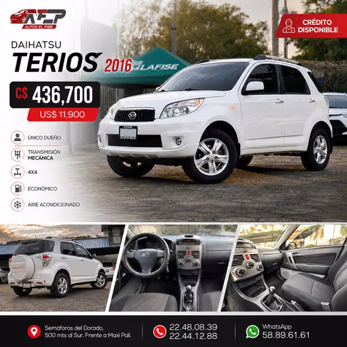 TERIOS 2016 4X4 IMPECABLE EL MEJOR QUE HALLARAS AHORA MISMO! - Imagen 2