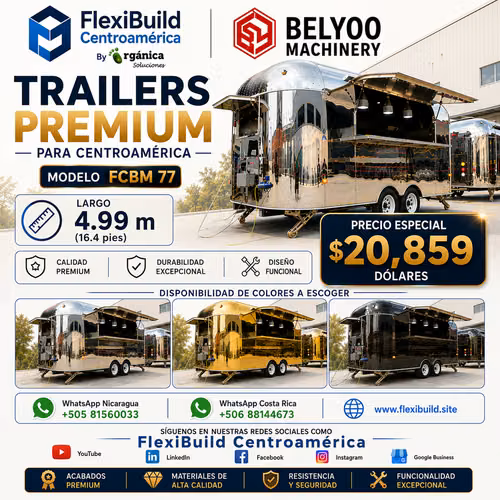 Commercial trailers and premium food carts in Nicaragua and Costa Rica - 124; Mobile business - 124; FlexiBuild Central