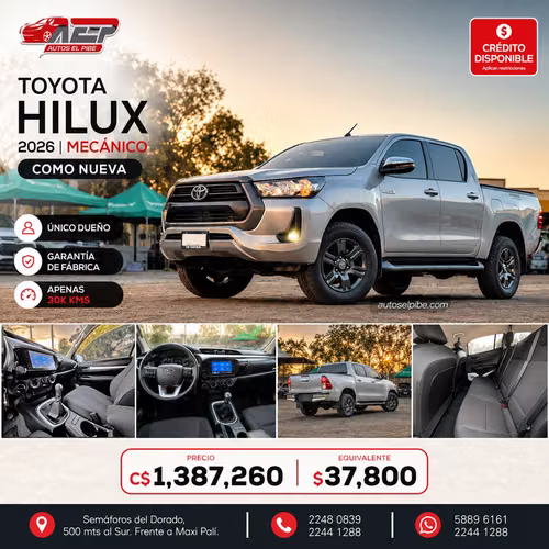 HILUX SR 2026 INTERMEDIA COMO NUEVA APROVECHEN - Imagen 1