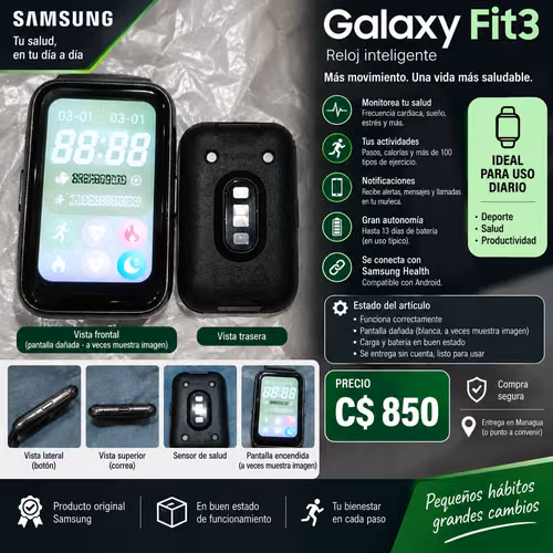 Samsung Galaxy Fit3 — Funcional, pantalla dañada