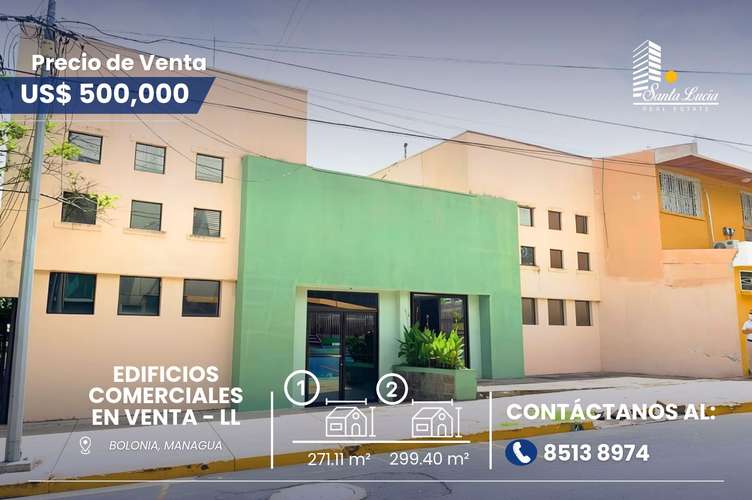  Edificios Comerciales en Venta en Bolonia, Managua - LL
