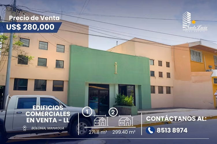  Edificios Comerciales en Venta en Bolonia, Managua - LL