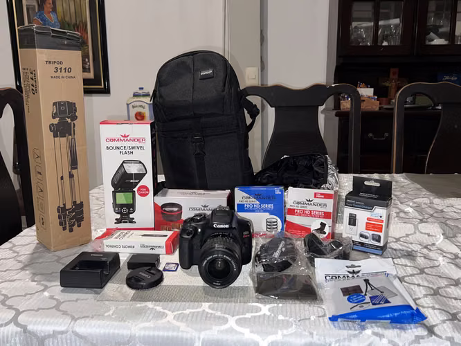  Cámara Canon EOS Rebel T6+ lente 18–55 mm + kit de accesorios - Imagen 2