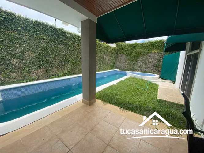 casa en Renta con Piscina en Portal del Carmen – Managua