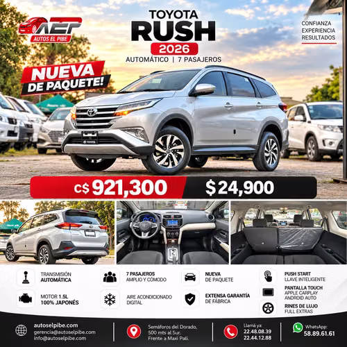RUSH G AUTOMÁTICA NUEVECITA DE PAQUETE APROVECHE GANGA YA!!