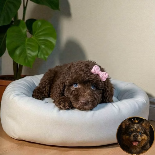 Cachorro FRENCH POODLE CHOCOLATE STANDARD disponible - Imagen 4
