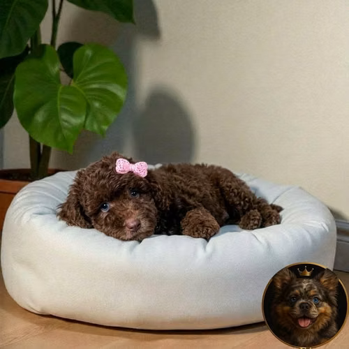 Cachorro FRENCH POODLE CHOCOLATE STANDARD disponible - Imagen 2