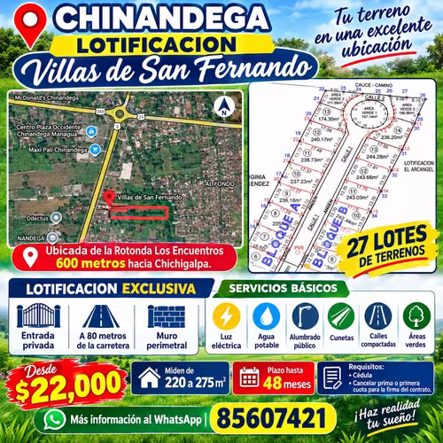 Lotificacion Villas de San Fernando 