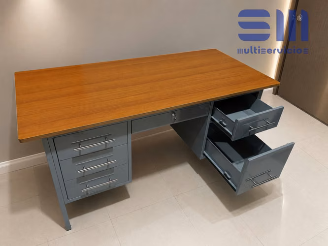 Escritorio ejecutivo de 6 gavetas 