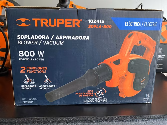 Sopladora/Aspiradora elec 800W TRUPER 