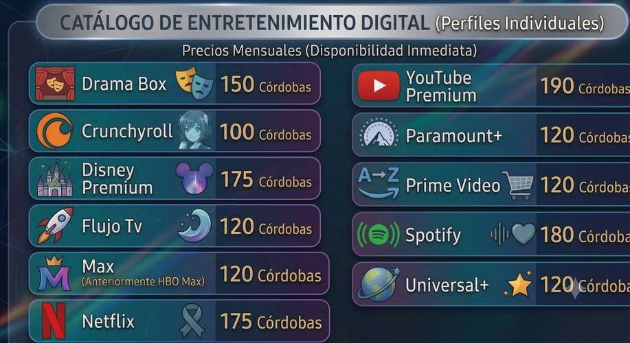 Streaming accounts available immediate activation