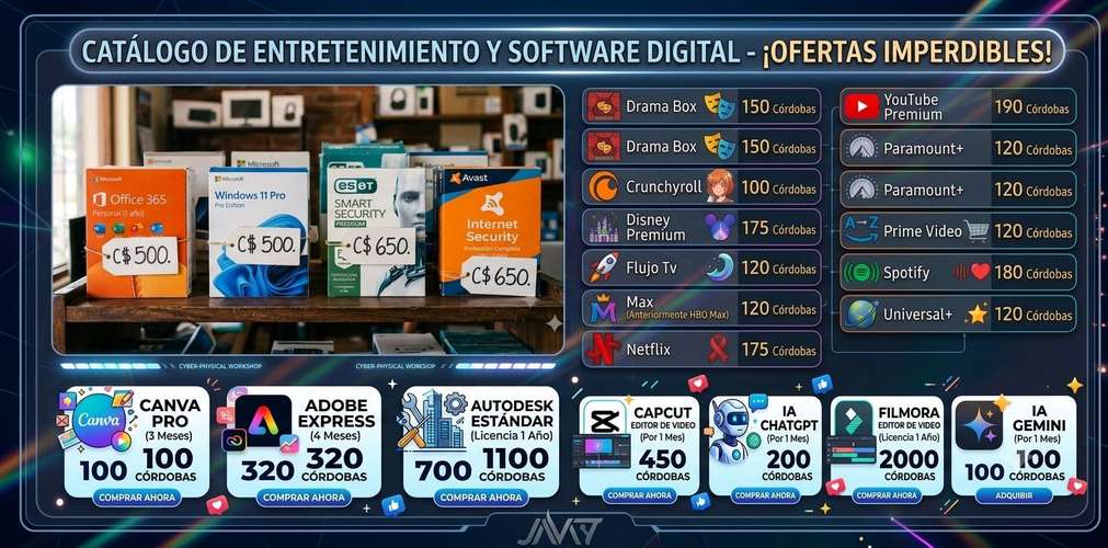 Account streaming digital software and more