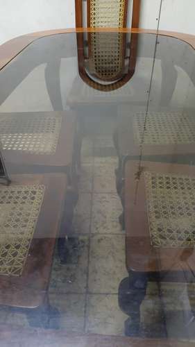 Comedor de vidrio y de 6 sillas  - Imagen 3