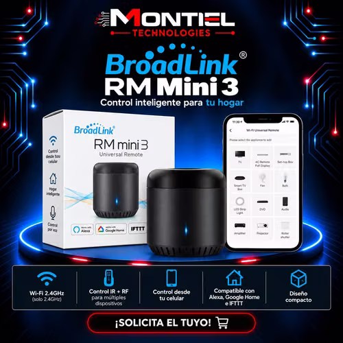 BroadLink RM Mini 3 – Control Remoto Universal Wi-Fi