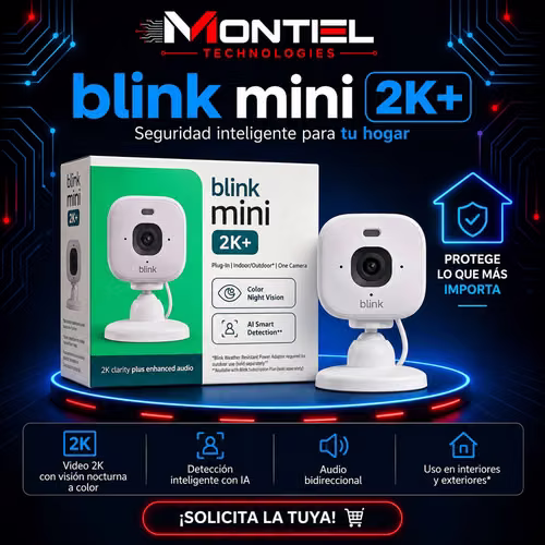 Blink Mini 2K+ – Cámara de Seguridad Inteligente