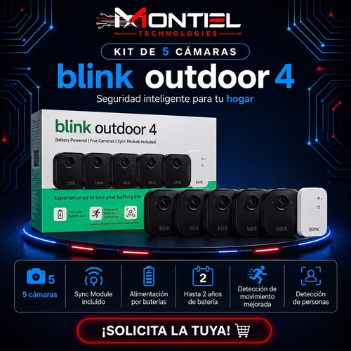 Blink Outdoor 4 — Kit de 5 Cámaras