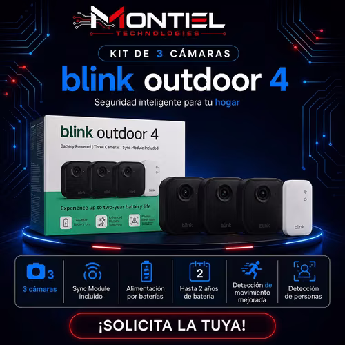 Blink Outdoor 4 — Kit de 3 Cámaras